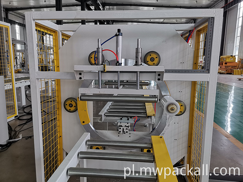 Pozioma owijarka pozioma orbitalna maszyna pakująca z rozciągliwymi drzwiami do drewna